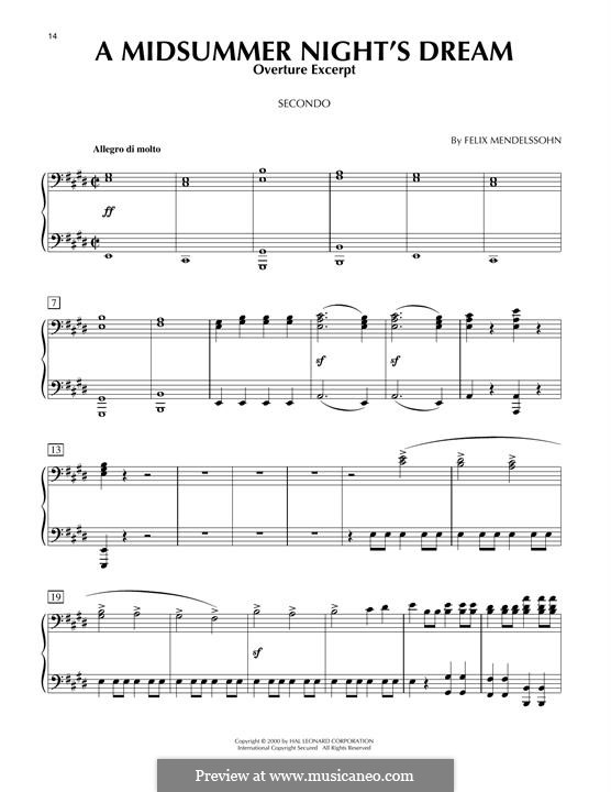 Фрагменты: Overture, Excerpt by Феликс Мендельсон-Бартольди