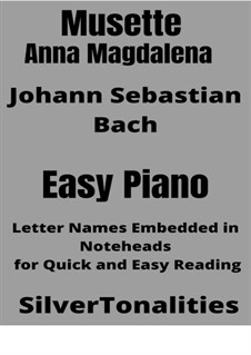 No.22 Мюзетт ре мажор, BWV Anh.126: For easy piano 2nd Edition by Иоганн Себастьян Бах