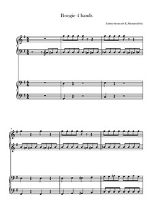 Boogie: Для фортепиано в 4 руки by Ester Alessandrini