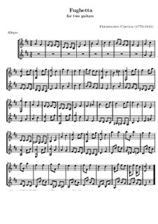 Фугетта для двух гитар: Фугетта для двух гитар by Фердинандо Карулли