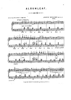 Листок из альбома, Op.9 No.3: Листок из альбома by Август Бунгерт