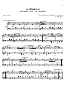 No.14 La Styrienne (Styrian Dance): For piano by Иоганн Фридрих Бургмюллер