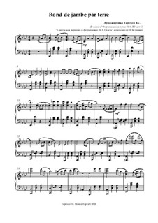 Нотный сборник для урока классического танца: Rond de jambe par terre by Людвиг ван Бетховен
