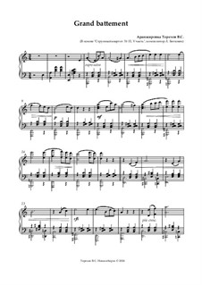 Нотный сборник для урока классического танца: Grand battement by Людвиг ван Бетховен