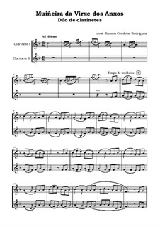 Muiñeira da Virxe dos Anxos: Dúo de clarinetes by José Ramón Córdoba Rodríguez