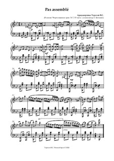 Нотный сборник для урока классического танца: Pas assemblé (Allegro) by Людвиг ван Бетховен