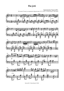 Нотный сборник для урока классического танца: Pas jeté (Allegro) by Людвиг ван Бетховен