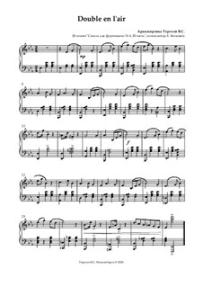 Нотный сборник для урока классического танца: Double en l'air (Allegro) by Людвиг ван Бетховен