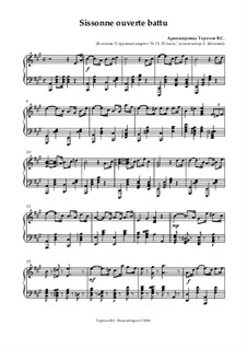Нотный сборник для урока классического танца: Sissonne ouverte battu (Allegro) by Людвиг ван Бетховен