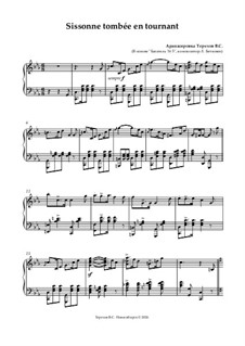 Нотный сборник для урока классического танца: Sissonne tombée en tournant (Allegro) by Людвиг ван Бетховен