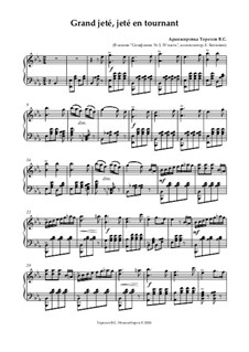 Нотный сборник для урока классического танца: Grand jeté, jeté en tournant (Allegro) by Людвиг ван Бетховен