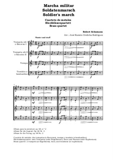 No.2 Марш солдатиков: For brass quartet by Роберт Шуман