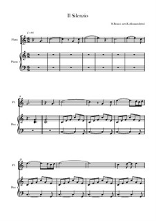 Il silenzio: Для флейты и фортепиано by folklore