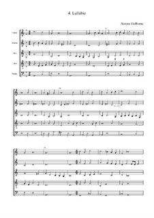 Lullabie: Партитура by Anthony Holborne