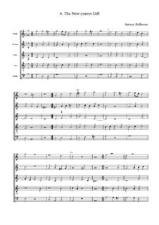 The New-yeeres Gift: Партитура by Anthony Holborne