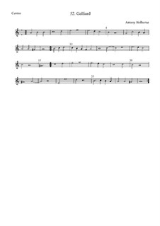 Гальярда ля минор для струнных: Cantus by Anthony Holborne