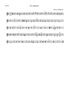 Гальярда ре минор: Cantus by Anthony Holborne