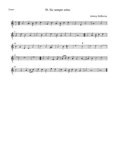 Sic semper soleo: Тенор by Anthony Holborne