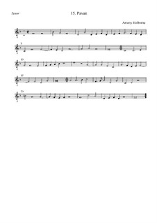 Павана фа мажор для струнных: Тенор by Anthony Holborne