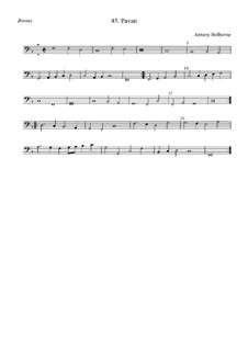 Павана для струнных инструментов (фа мажор): Bassus by Anthony Holborne