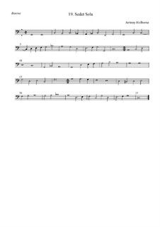 Sedet Sola: Bassus by Anthony Holborne