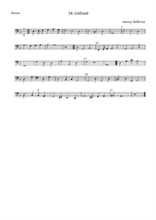 Гальярда ре минор: Bassus by Anthony Holborne