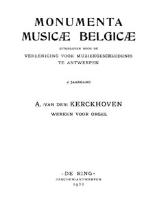 Произведения для органа: Произведения для органа by Абрахам ван ден Керкговен