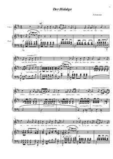 Три стихотворения, Op.30: No.3 Der Hidalgo (L'Hidalgo) by Роберт Шуман