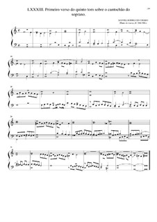 Primeiro verso do quinto tom sobre o cantochão do soprano: Primeiro verso do quinto tom sobre o cantochão do soprano by Manuel Rodrigues Coelho