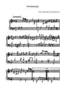 Аллеманда: Аллеманда by Жак Шампион де Шамбоньер