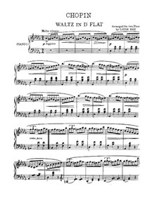 No.1 ре-бемоль мажор: Для двух фортепиано в четыре руки by Фредерик Шопен