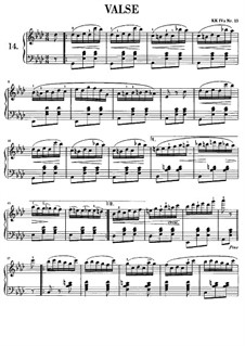Вальс ля-бемоль мажор, B.21 KK IVa/13: Для фортепиано by Фредерик Шопен