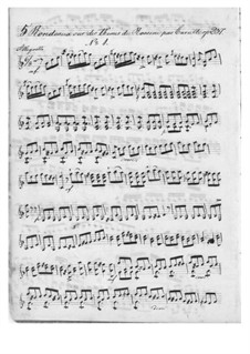 Пять рондо на темы Россини для двух гитар, Op.237: Пять рондо на темы Россини для двух гитар by Фердинандо Карулли