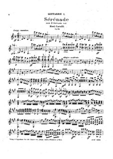 Серенады для двух гитар, Op.96: Серенада No.1 – партии by Фердинандо Карулли