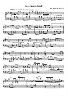 Интермеццо для фортепиано, Op.94: Интермеццо No.8 ре мажор by Ханс Хубер