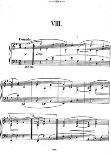Двенадцать пьес для фортепиано, Op.26: Пьеса No.8 by Теодор Кирхнер