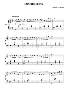 Confidências (Secrets): For piano by Эрнесто Назарет