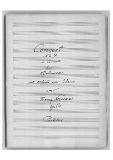 Концерт для виолончели с оркестром No.4 ля минор, Op.61: Партитура by Франц Неруда