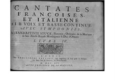 Французские и итальянская кантаты: Французские и итальянская кантаты by Jean-Baptiste Stuck