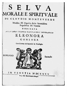 Selva morale e spirituale, SV 252–288: Soprano II part by Клаудио Монтеверди