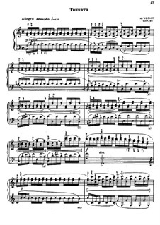 Токката до мажор, Op.92: Для фортепиано by Карл Черни
