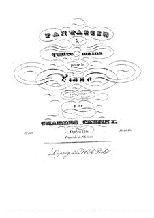 Фантазия для фортепиано в четыре руки, Op.226: Фантазия для фортепиано в четыре руки by Карл Черни