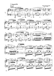 Акварели, Op.19: No.1-3 by Нильс Вильгельм Гаде