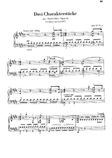 Night Images, Op.25: No.2, 3, 5 by Теодор Кирхнер