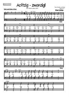 Achtzig - zwanzig, Op.217: Achtzig - zwanzig by Bernd Gehring