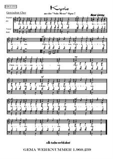 Solomesse, Op.7: Nummer 1: Kyrie by Bernd Gehring