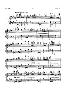 Двадцать четыре детские пьесы: No.10 Полька by Viktor Stepanovych Kosenko