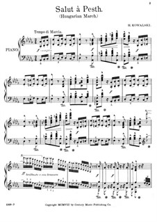 Венгерский марш, Op.13: Для фортепиано by Анри Ковальски