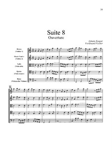 Le Journal du Printemps: Suite No.8 in C Major by Иоганн Каспар Фердинанд Фишер