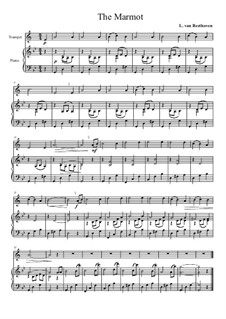 Сурок: Версия для трубы и фортепиано by Людвиг ван Бетховен